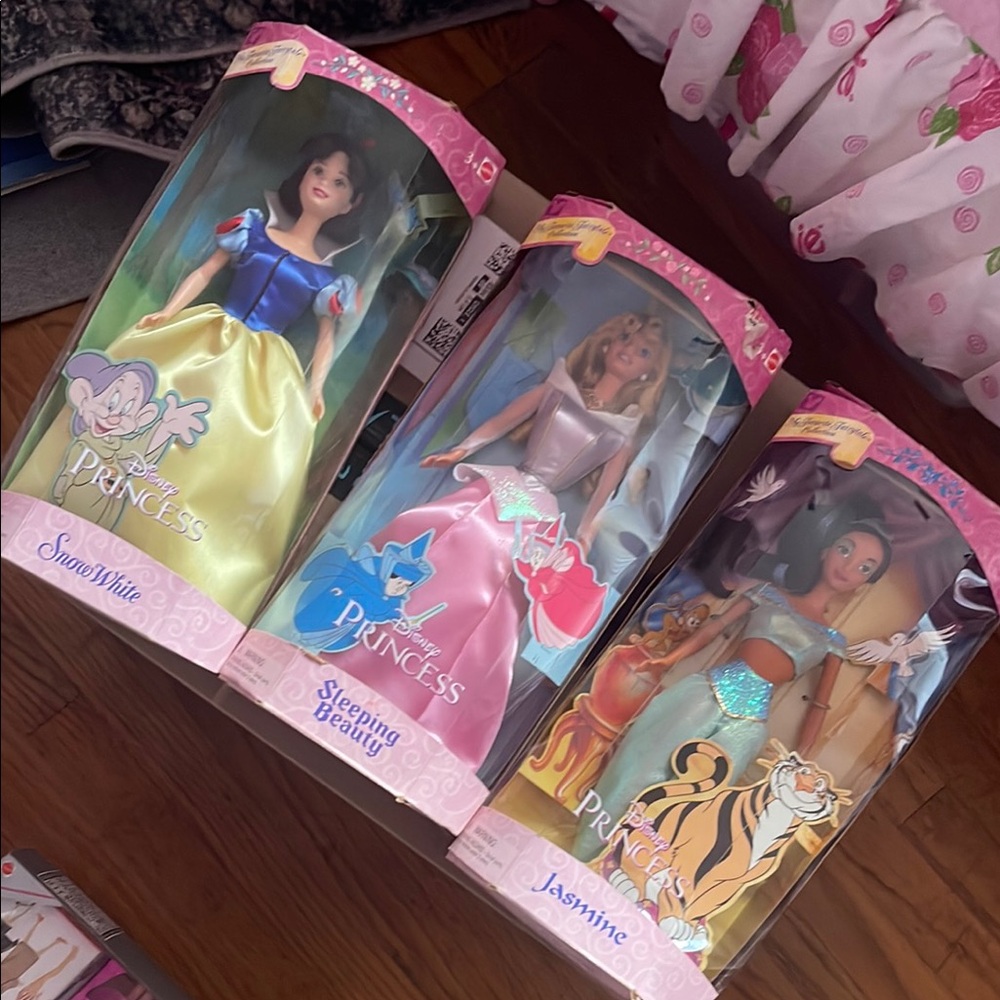 Disney Princess Doll Set - Snow White, Sleeping Beauty, Jasmine